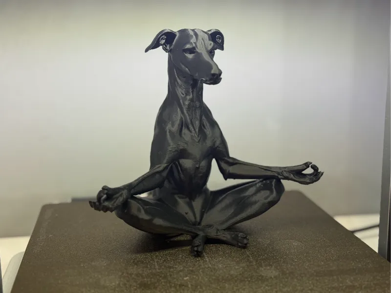 Meditating Greyhound Statue