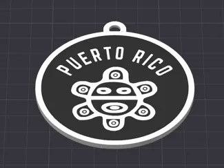 Ornament/Key chain Sol Taino Puerto Rico