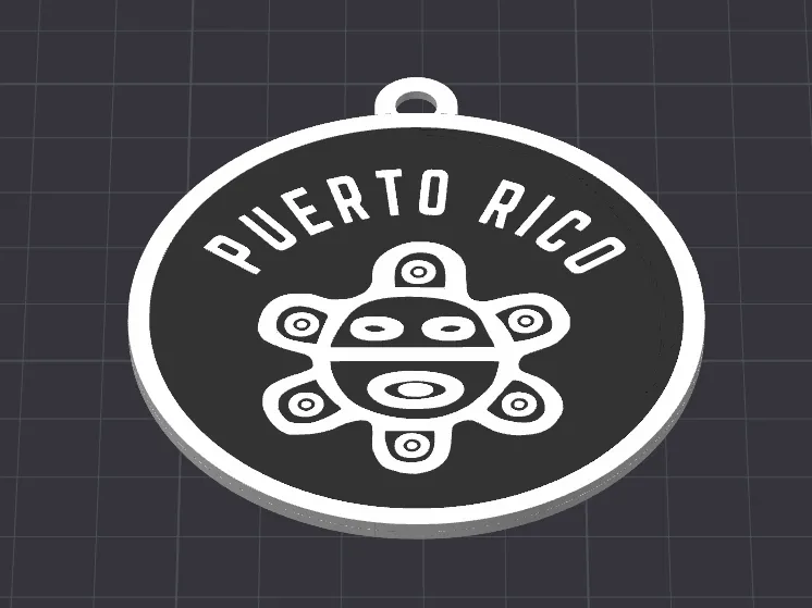 Ornament/Key chain Sol Taino Puerto Rico