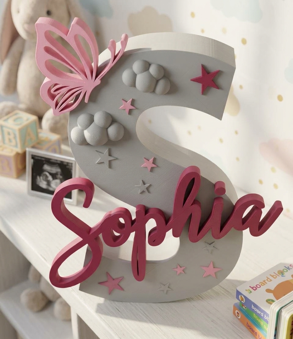 Baby Birth Name Decor – Sophia or Sofia - 1