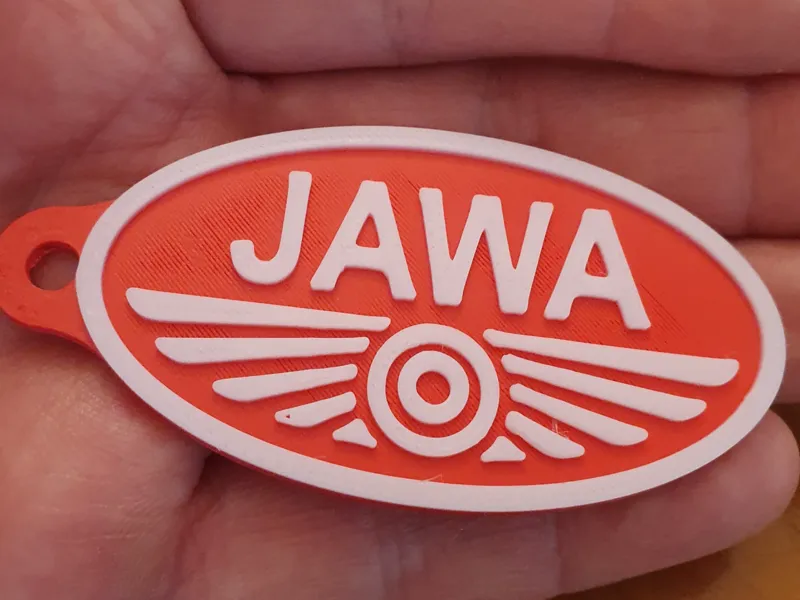 Jawa motorcycle keychain