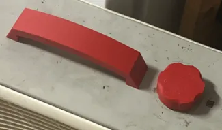 Lasso box fan knob and handle
