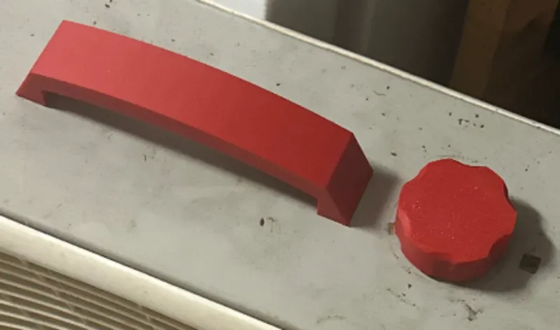 Lasso box fan knob and handle