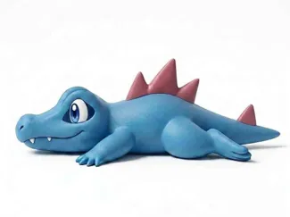 Flexi Totodile Keychain
