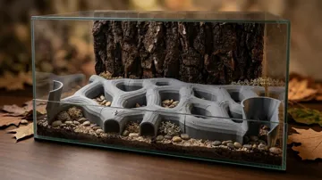 Letrero o emblema decorativo: Underground tunnels for a gecko — vista de referencia 3