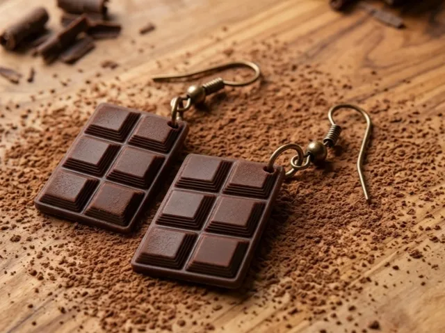 orecchini cioccolato