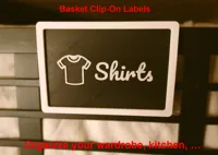 Étiquettes à clipser pour paniers — photo 1