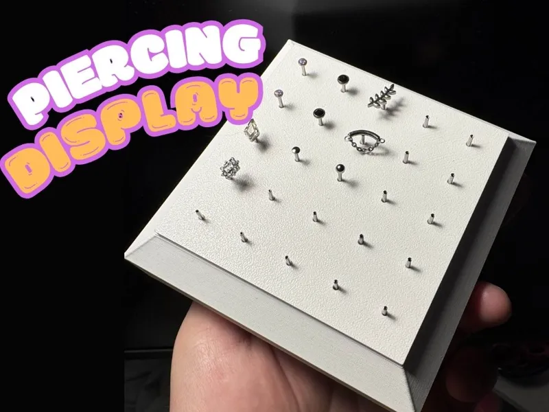 Jewelry Display for Piercing Tops