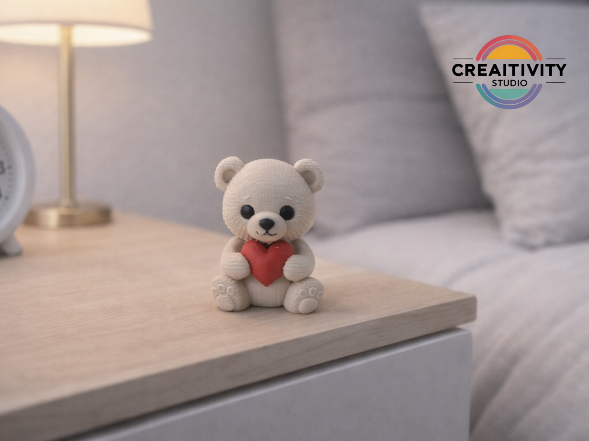Valentinstag Teddybär mit Herz