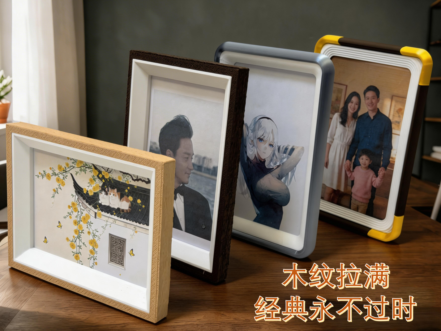三款经典相框（方便且木纹拉满）