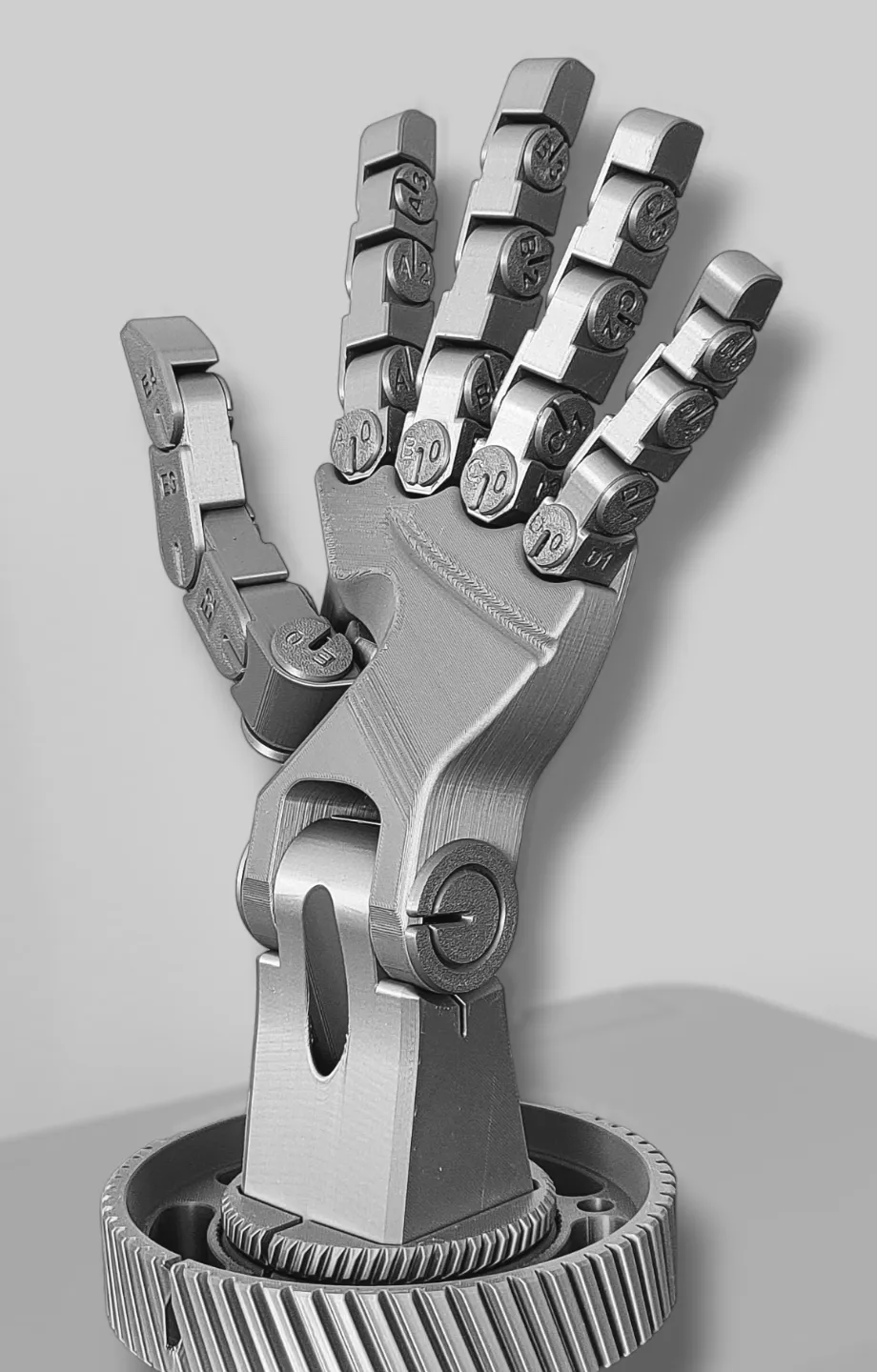 Poseable Robot Hand (Left Hand) (PLA) view 4