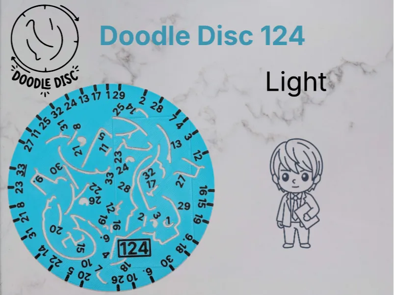 Doodle Disc 124 Light - Free 3D Print Model - MakerWorld