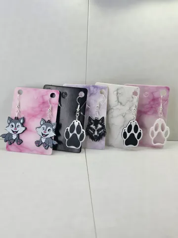 5 Wolf Earrings (Layered noAMS/MMU/Ace/CFS/Chroma)