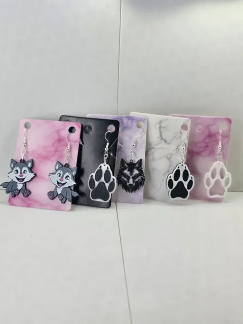5 Wolf Earrings (Layered noAMS/MMU/Ace/CFS/Chroma)