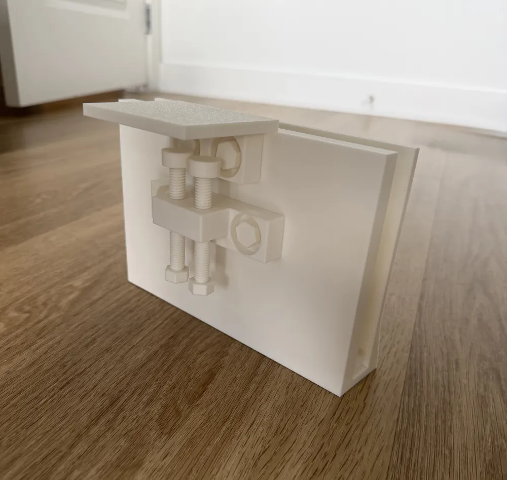 Clamp-On Vertical Laptop Holder - Free 3D Print Model - MakerWorld