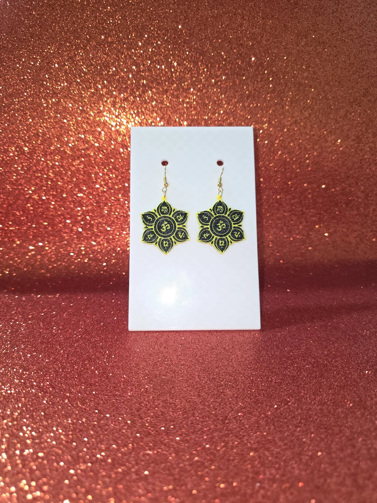 7 Chakra earrings view 2