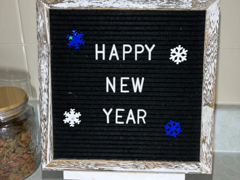 letterboard snowflakes