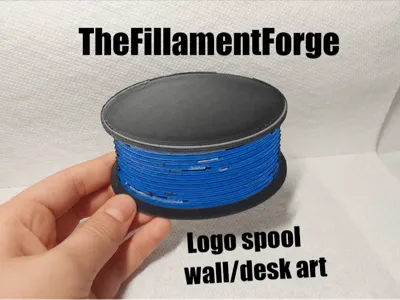 TheFilamentForge logo wall/desk art