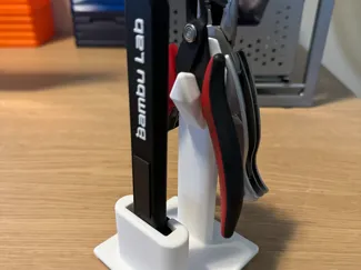Gridfinity 2x2 Bambu Scraper & Snips/Pliers Holder