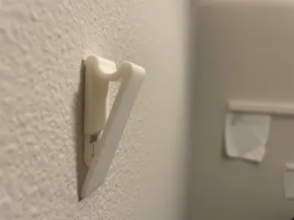 Command Hook Clip Small Wall Paper Holder