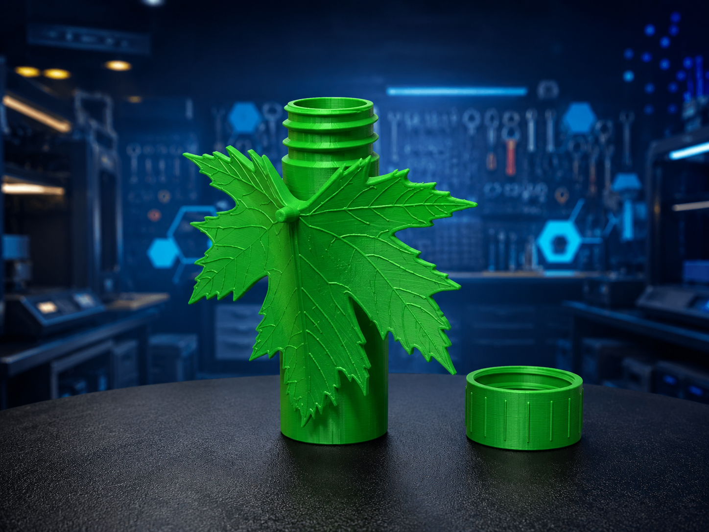 Maple Leaf Geocache Container