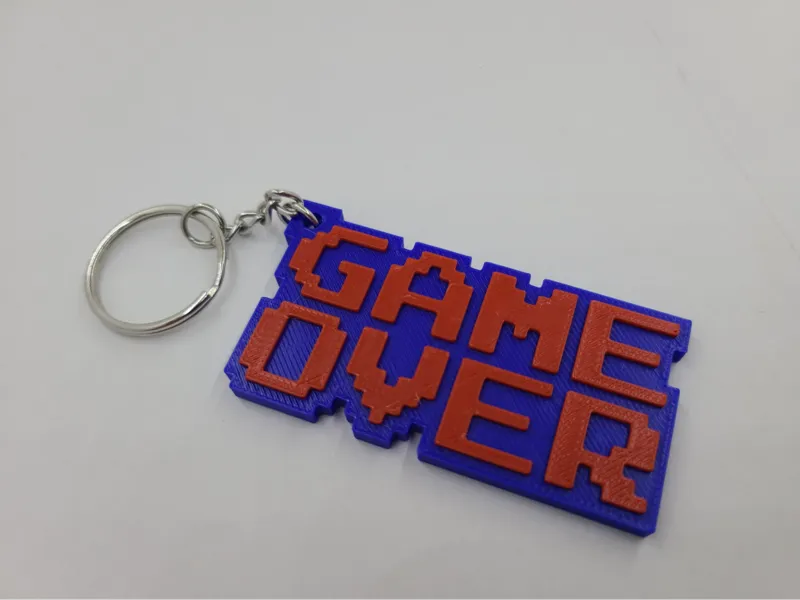 Porte-clé Pixel Art GAME OVER – Mini Arcade AMS