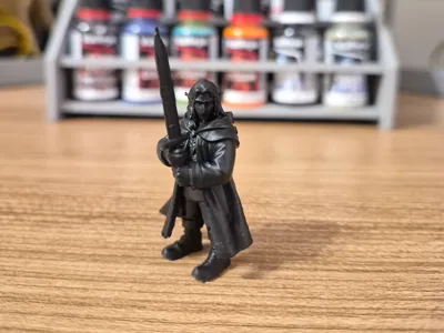 mini dnd character d&d rogue + base 25 miniature