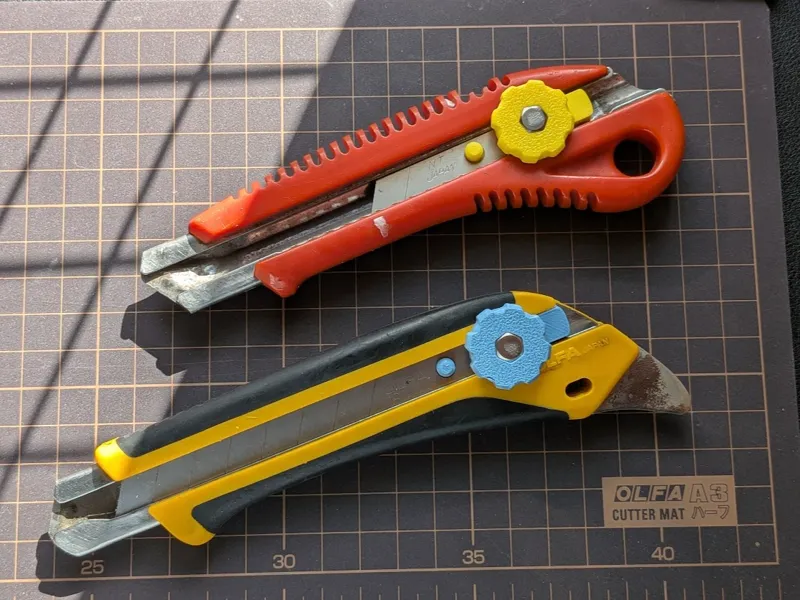 Utility Knife Replacement Slider and Knob