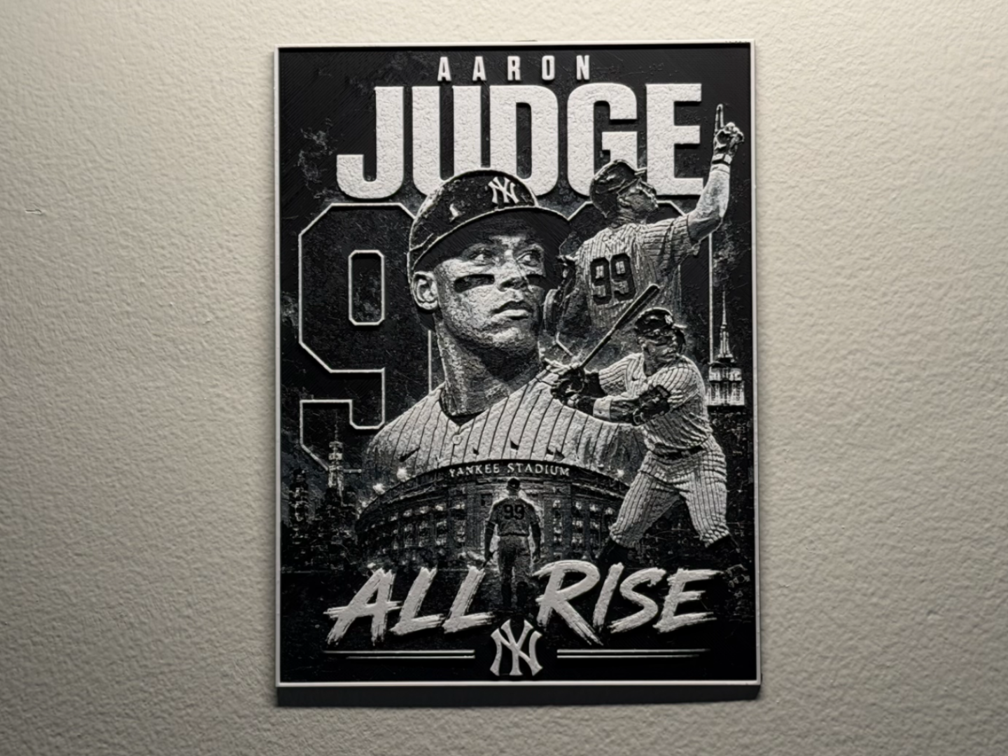 Aaron Judge New York Yankees Player Card HueForge