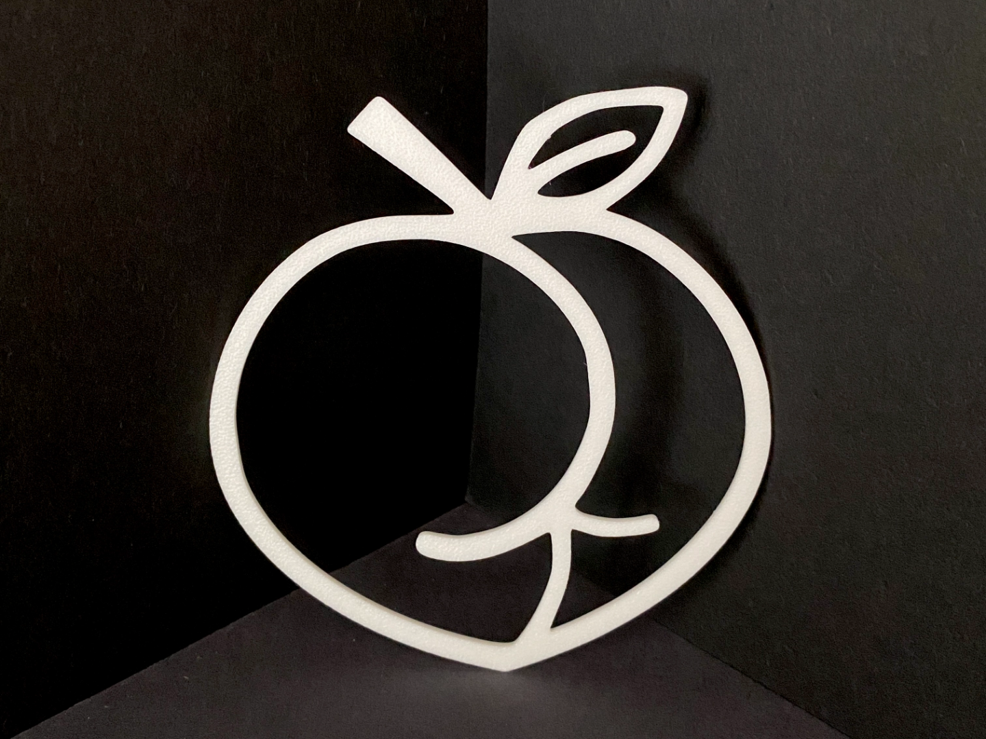 The Peachy Curve Minimalist Aesthetic Wall Art 