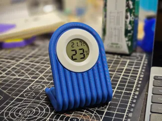 Bamboo round thermometer base