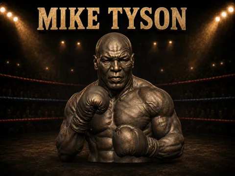 Caja o estuche: Mike Tyson Boxing Bust — referencia de MakerWorld