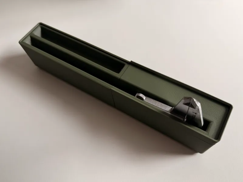 Gridfinity for calipers and 1 meter ruler A1 mini