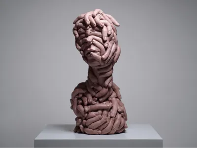 Surreal Hand Sculpture Bust