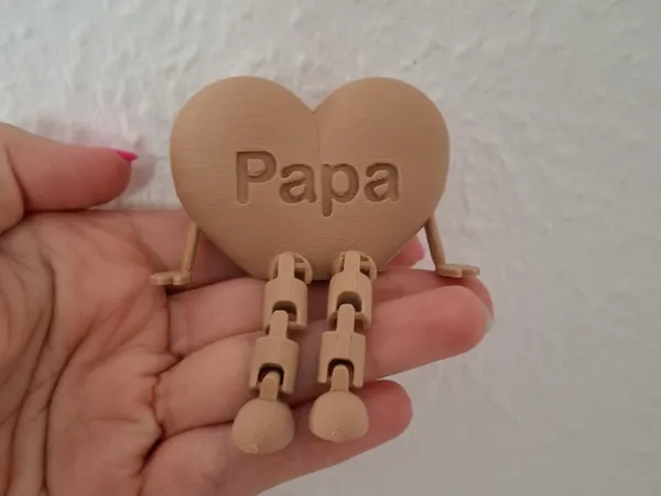 Cœur flexible articulé « Papa »
