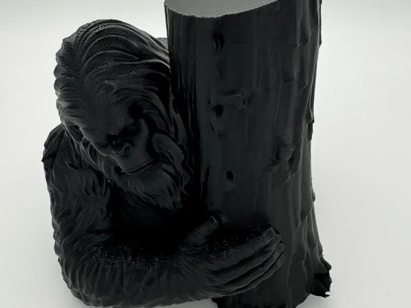 Big Foot / Sasquatch Behind Stump