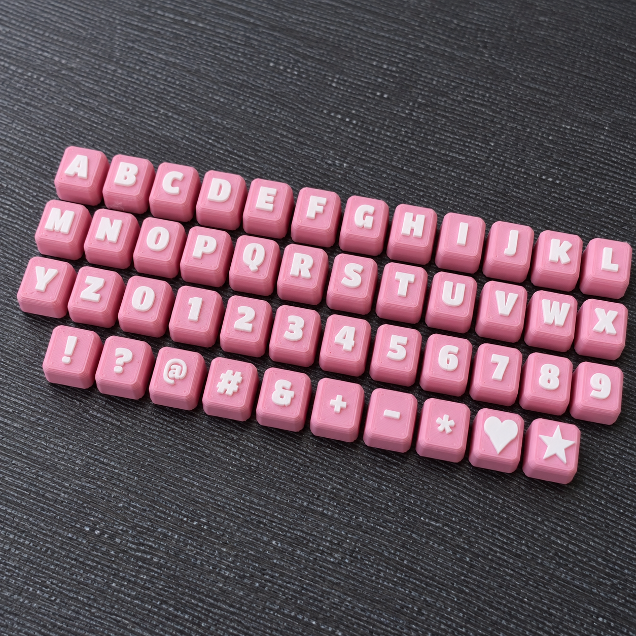 Alphabet Letter & Number Keycap Set – A–Z, 0–9 - 1
