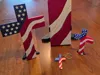 Miniature American flag cross