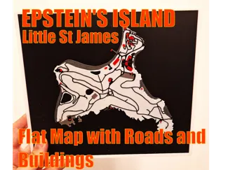 Little Saint James – Epstein's Island – Flat Map