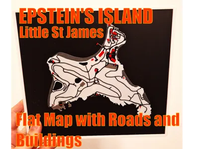 Little Saint James – Epstein's Island – Flat Map