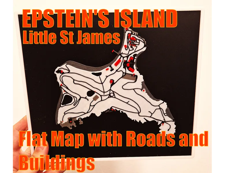 Little Saint James – Epstein's Island – Flat Map