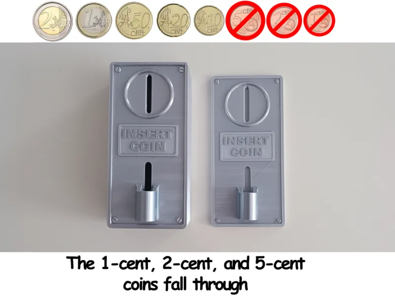 Insert Coin Fridge Magnet Piggibank