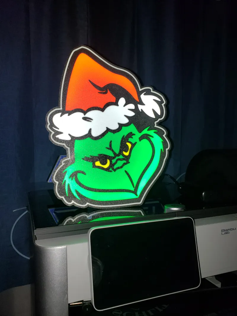 Christmas Grinch Lightbox 