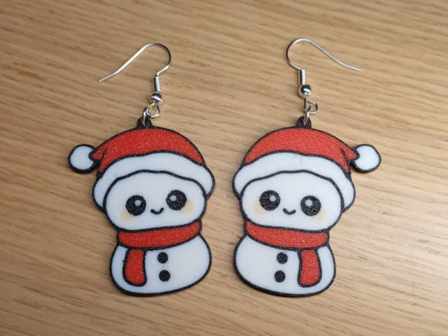 Little snowman earrings