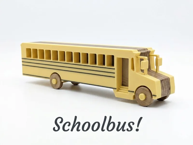 Toy Schoolbus! - Don't be late!