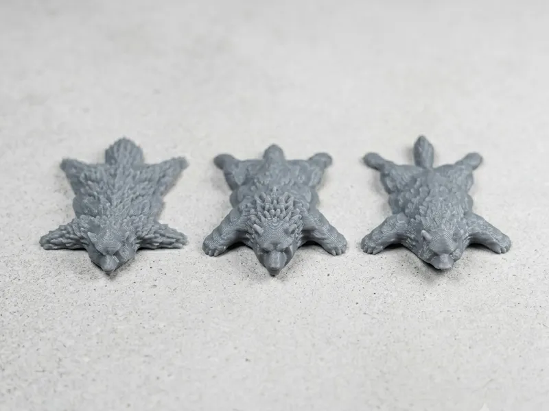 Miniature Fantasy Beast Rugs / Pelts SET