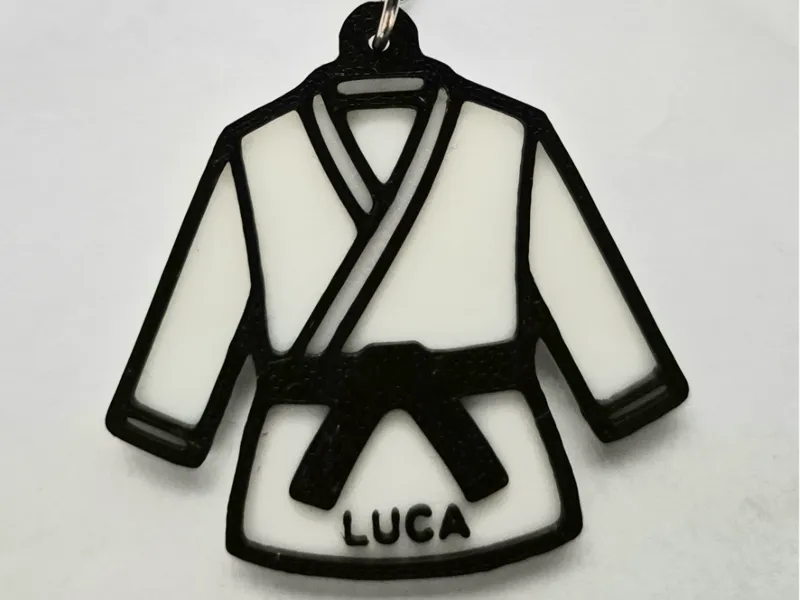 portachiavi karate con nome personalizzato no AMS