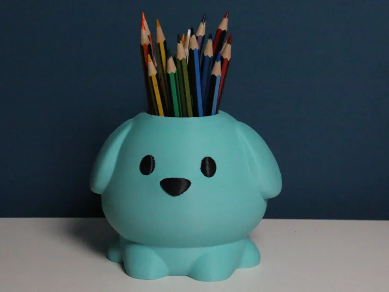 Cute Dog Pencil Holder