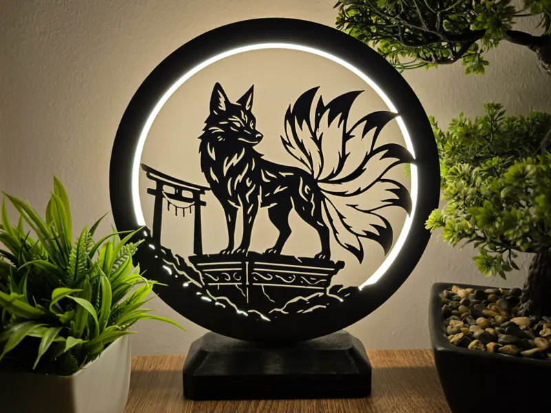 Ring LED Lamp - Kitsune