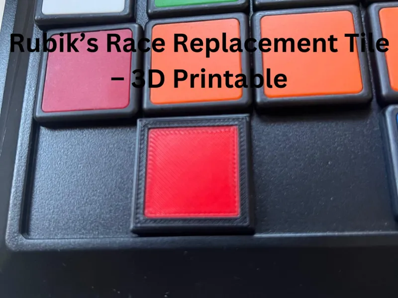 Rubik’s Race Replacement Tile – 3D Printable